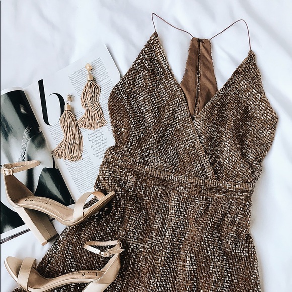 ASTR the label sequin romper playsuit - Picture 5 of 7